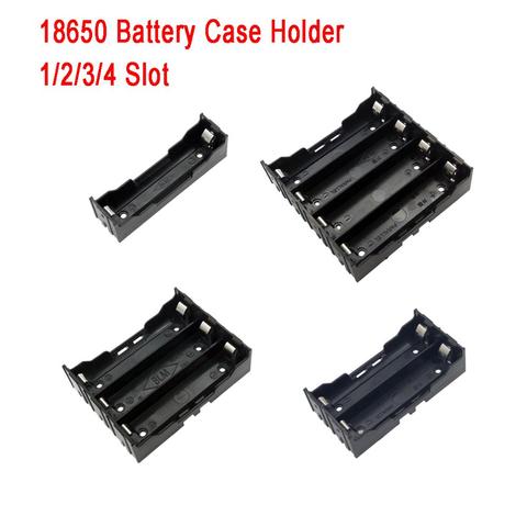 1 Pcs 1/2/3/4 18650 Battery Case Battery Holder Storage Box For 18650 Rechargeable Battery 3.7V DIY ► Photo 1/5