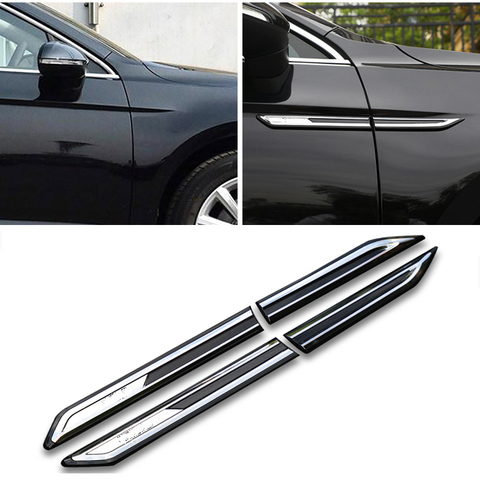 2pcs Chrome Modified Car Body Standard Fender Decoration  Variant  Sticker FOR Volkswagen Passat B8 ► Photo 1/6