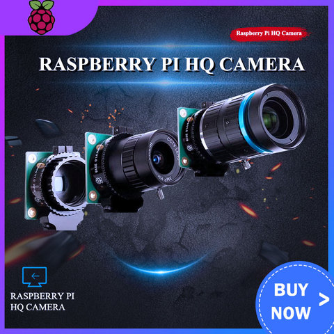 Raspberry Pi High Quality Camera Module 12.3 Megapixel Sony IMX477 Sensor Adjustable Focus 6mm CS 16mm C-mount Lens for 4B/3B+ ► Photo 1/6