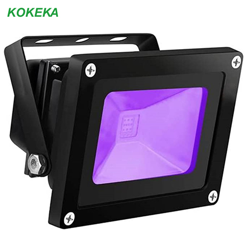 UV LED Flood Light 10W 20W 30W 50W Ultra Violet IP65 Waterproof AC 100-265V Spotlight Floodlight for Blacklight Party Neon Glow ► Photo 1/6