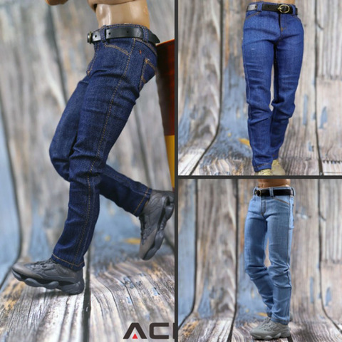 ACNTOYS 1/6 Scale Trend Doll Clothing Men's Slim Jeans ACN001 Model Toy Clothing for 12 Inch Dolls Action Figure in stock ► Photo 1/6