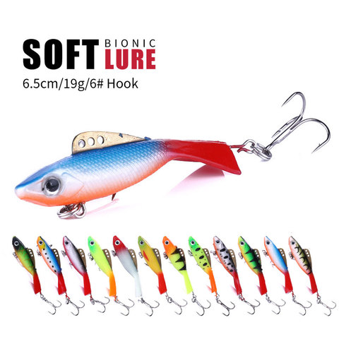 HENGJIA 1pcs 6.5cm 19g Balance Vib Ice sahte yemler Fishing Lure Wobber Pesca artificial Bait Lead ratlins and vib for winter ► Photo 1/6