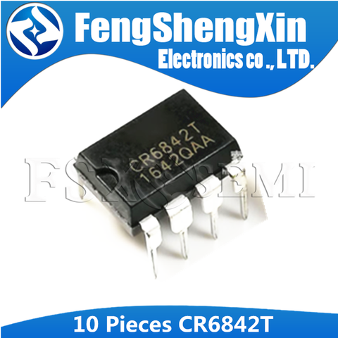 10PCS CR6842T DIP8 CR6842 DIP 6842T DIP-8 Off-line switching power management chip IC ► Photo 1/1