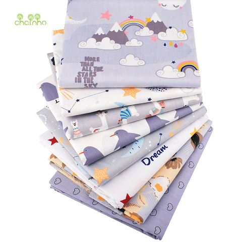 Gray Cartoon Series,Printed Twill Cotton Fabric,For DIY Sewing Quilting Baby & Children's Bed Clothes Material,100x160cm ► Photo 1/6