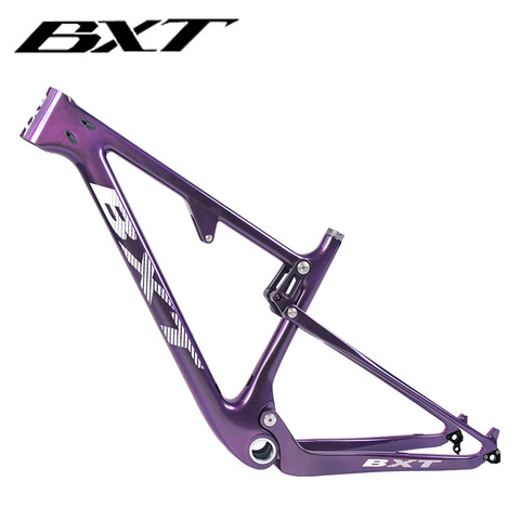 Full carbon suspension mountain bike frame BSA 29er 160mm disc brake 142/148*12mm MTB Shock Bicycle Frame 100mm frame travel ► Photo 1/6