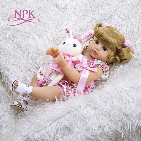 Boneca Bebê Reborn NPK collection Reborn Baby Doll 55 cm