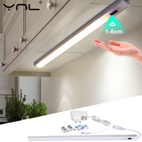 LED Kitchen Cabinet Lights Indoor Bedroom Wardrobe Closet Motion Sensor Lamps Smart Tube DC 12V 30/40/50cm EU Plug Closet Lights ► Photo 1/6