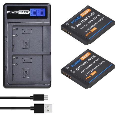 DMW-BCK7 DMW-BCK7E Battery and Charger for Panasonic DMW-BCK7PP NCA-YN101G Lumix DMC-FP5 DMC-FP7 DMC-FH2 DMC-FH5 DMC-FH24 FH25 ► Photo 1/6