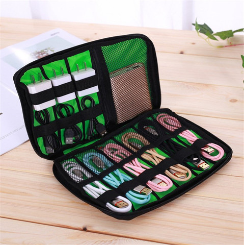 High Grade Nylon Waterproof Travel Electronics Accessories Organiser Bag Case for Chargers Cables etc,Accessories Bag ► Photo 1/6