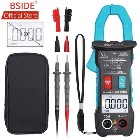 BSIDE 600A Digital Clamp Multimeter Inrush Current True RMS Auto Ranging 4000 Counts Voltage NCV Resistance with Flashlight ► Photo 1/6