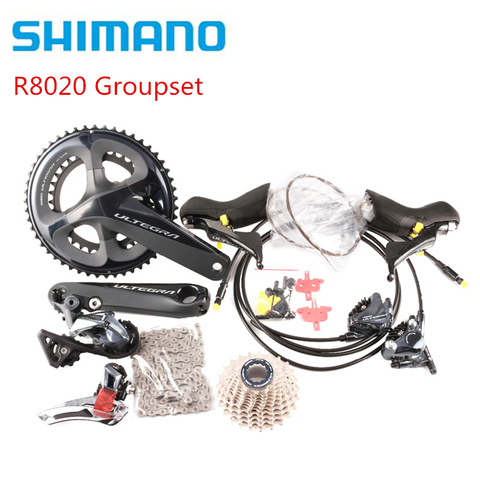 Shimano Ultegra R8020 2 x 11 Speed Hydraulic Disc Brake Groupset Build Kit Derailleurs ROAD Bicycle R8070 ► Photo 1/5