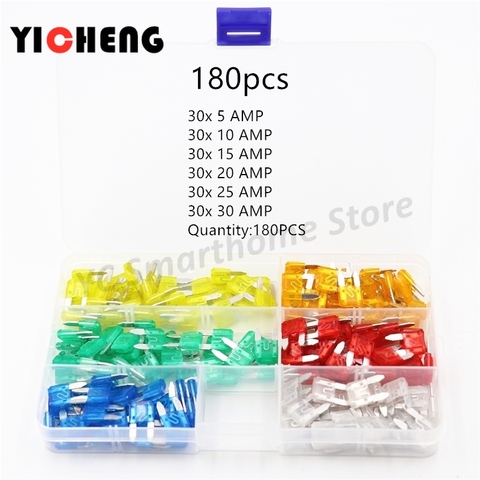 180pcs boxed car small plug-in fuse car fuse 5A-30A DIY ► Photo 1/5