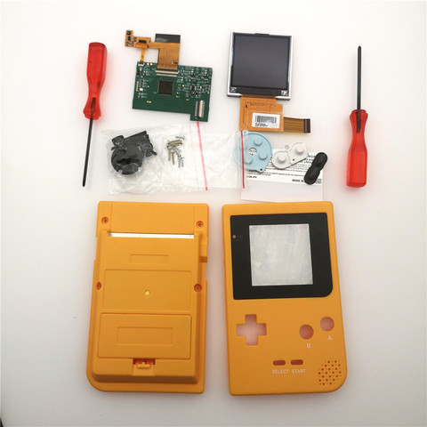 DIY Parts GBP LCD  Screen Kits console Shell case  buttons for Game boy Pocket Backlight  5 Levels Brightness screw drivers ► Photo 1/6