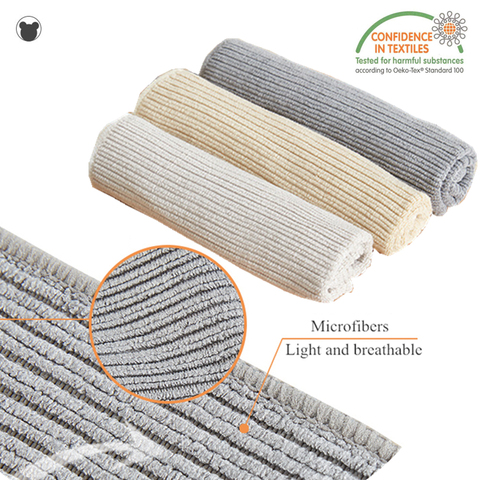 BAER FAMILY 10pcs Eco-friendly Bamboo Fiber Cleaning Cloth