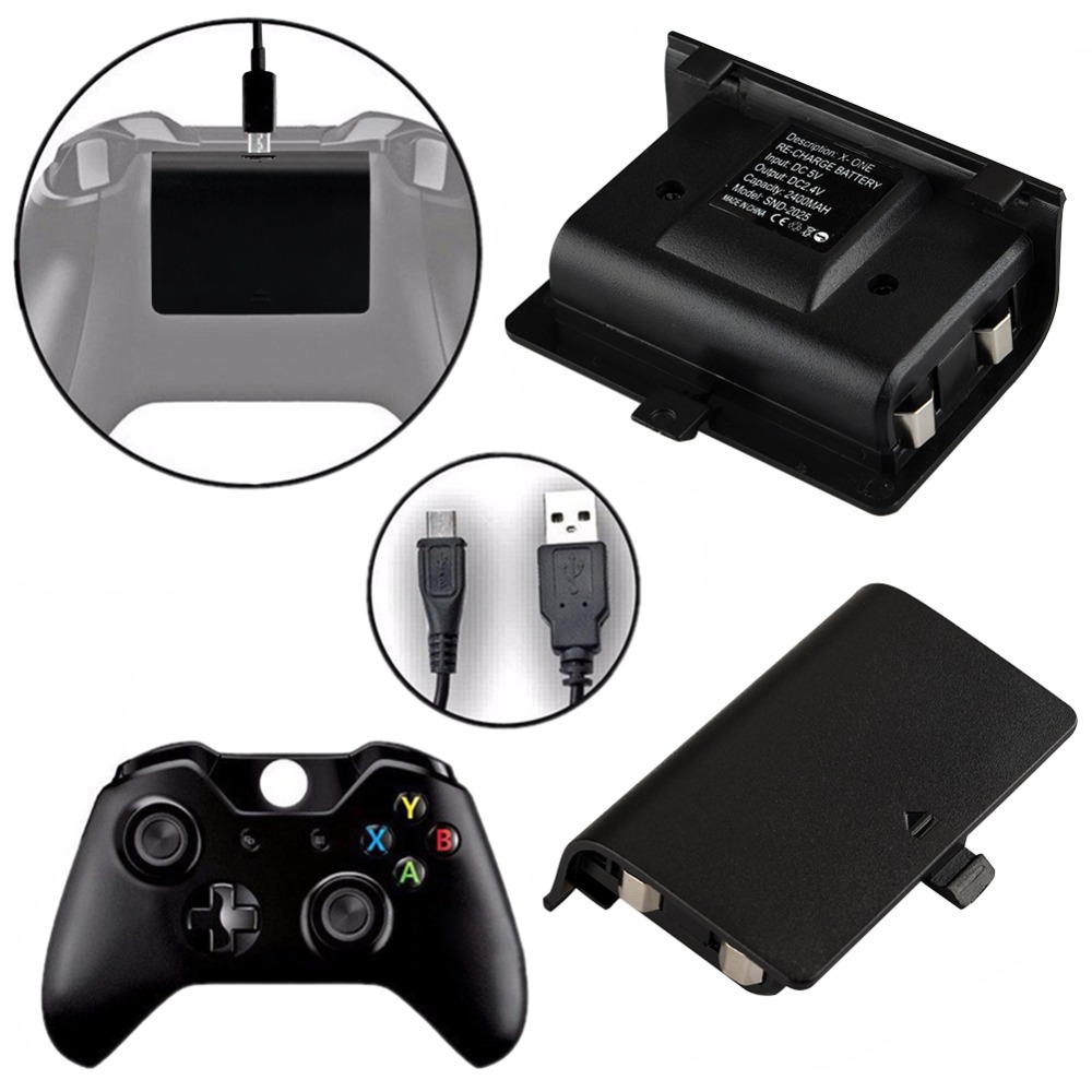 licentie steeg Alaska 2 x 2400mAh Batteries + USB Cable For XBOX ONE Controller Charging Kit  Wireless Gamepad Joypad Rechargeable Backup Battery Pack - Price history &  Review | AliExpress Seller - SHENZHEN TRONIC Store | Alitools.io