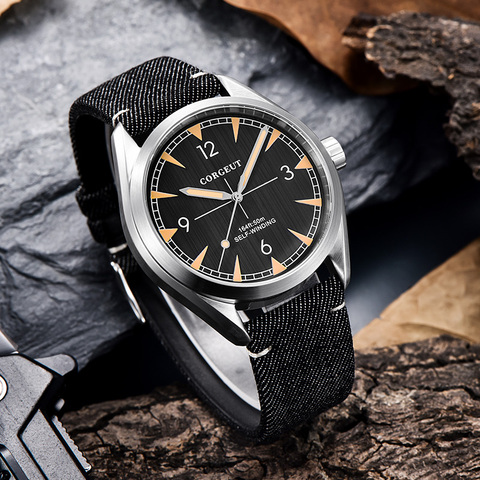 Top brand Corgeut 41mm men watch clock miyota 8215 Automatic Luxury Mechanical full steel Sapphire Glass men wristwatch ► Photo 1/6