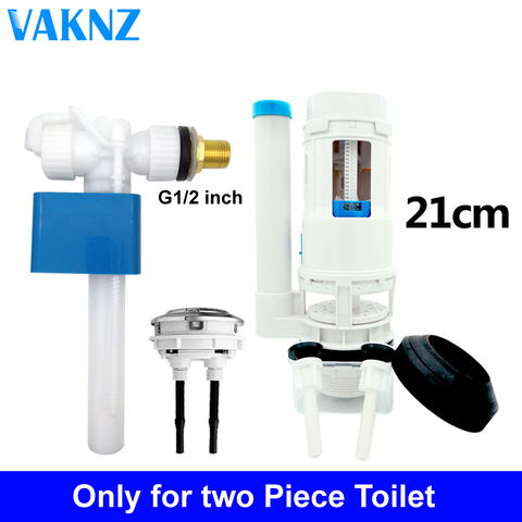 Vaknz Pro Side Entry Inlet Valve 1/2 or 3/8 inch Dual-flush push button type toilet repair kit Line Cable Connected flush valve ► Photo 1/6