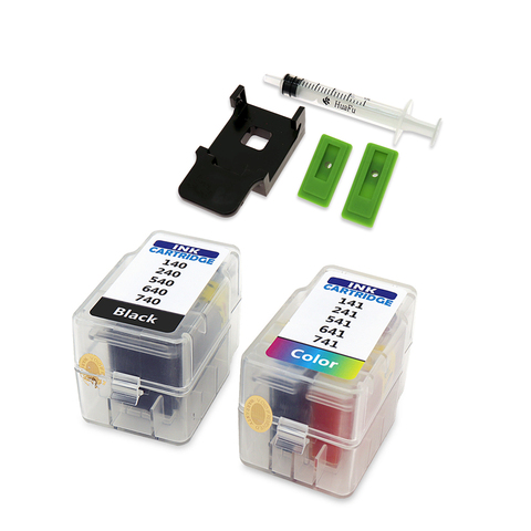 Cartridge refill kit for canon 140 141 540 541 740 741 ink cartridge for canon MX375 MX395 MX435 MX455 MX475 MX515 MX525 MX535 ► Photo 1/6