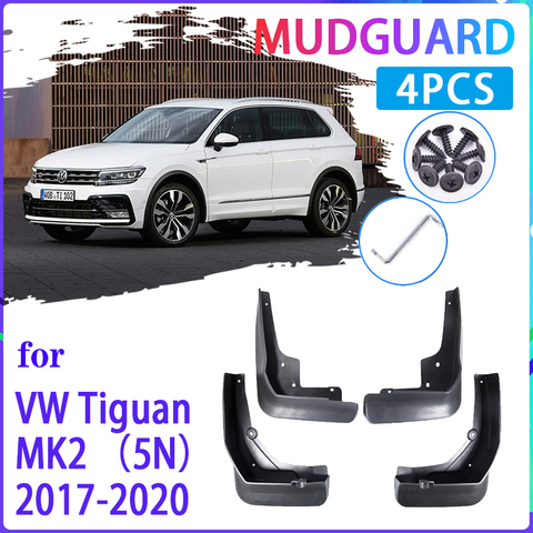 4 PCS Car Mud Flaps  For Volkswagen VW Tiguan 5N 2017 2022 MK2 Mudguard Splash Guards Fender Mudflaps Auto Accessories ► Photo 1/6