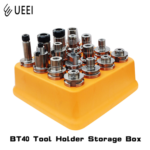 CNC machining center 16-hole BT40 tool holder storage box hard plastic tool holder organizer ► Photo 1/4