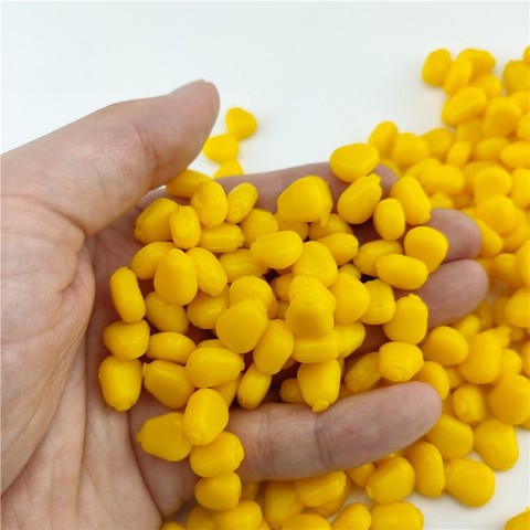 50pcs/lot Artificial Fishing Corn Floating Boilies Flavoured Soft Lure High Quality Grass Carp Bait Silicone Soft Plastic Bait ► Photo 1/6