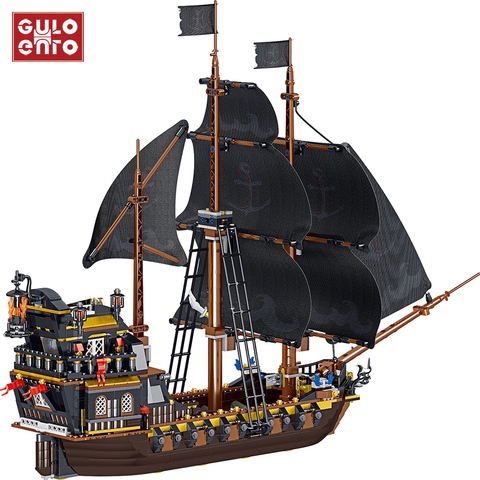 1334PCS Ideas Series The Eternity Pirate Ship Model Building Blocks Creator Boat Movie Bricks DIY Toys Gifts For Children Kids ► Photo 1/6