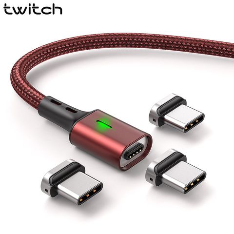 Twitch T03 Magnetic Charging Wire USB Type C Cable for Xiaomi mi 9 Oneplus 3A Quick Charge Type-C USB C Cable Magnetic Charger ► Photo 1/6