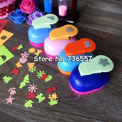 free ship flower furador 5/8'' 1.5cm diy paper cut Eva Foam Maker puncher scrapbooking labor saving for kid hole punch ► Photo 1/6