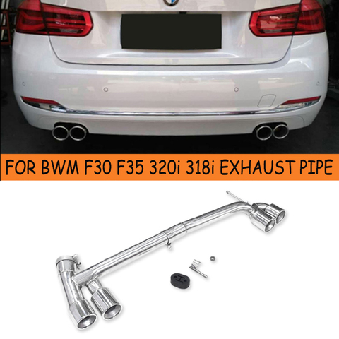 2 to 4 Muffler tip tailpipe Car Exhaust Pipe stainless steel Muffler fit  2013-2016 BMW F30 F35 3 Series 320i 318i M Sport ► Photo 1/6