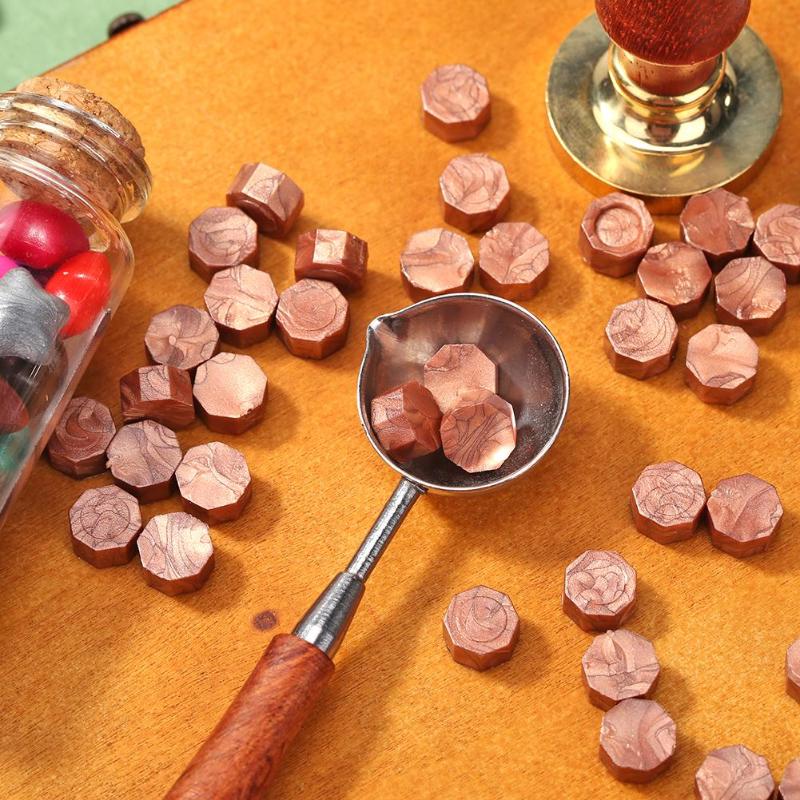 Vintage Stamp Wax Seal Beads Sticks Warmer Wax Sticks Melting Glue  Furnace/Spoon Tool Stove Pot For Wax Seal Stamp Candle