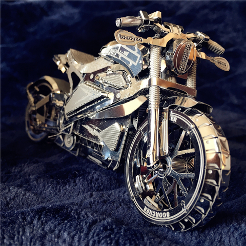 IRON STAR 3D Metal puzzle Vengeance Motorcycle lundon bus Off-road vehicle DIY 3D Laser Cut Model puzzle toys for adult ► Photo 1/6