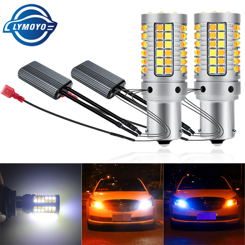 Canbus DRL LED P21W PY21W BA15S BAU15S T20 7440 W21W T25 3156 3030 69LEDDual Mode Daytime Running Light Turn Signal Light DC12V ► Photo 1/6