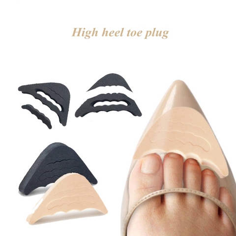 1pair Women High Heel Toe Plug Insert Shoe Big Shoes Toe Front Filler Cushion Pain Relief Protector Adjustment Shoe Accessories ► Photo 1/6