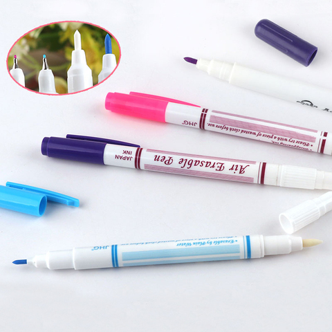 Cheap 1/3PCS New Sewing Tool Disappear Water Soluble Fabric Marker Erasable  Pen Double Head