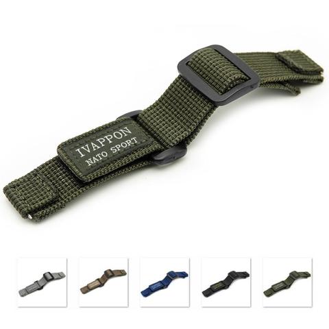 YQI Nylon Watch Strap 18mm 20mm 22mm 24mm Watch Band Hook and Loop Sport Watchband Waterproof  Adjustable Strap ► Photo 1/6
