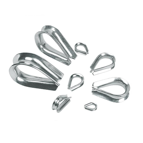 304 stainless steel wire rope protection Clamps M1.5 M2 M3 M4 M5 M6 M8 Ringging anchor Line Thimbles Ring Clamp Wire Loop ► Photo 1/4