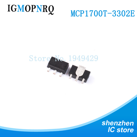 10PCS MCP1700T-3302E/TT SOT-23 MCP1700T-3302E MCP1700T-3302 MCP1700T MCP1700 250mA Adj LDO 2% New original ► Photo 1/1