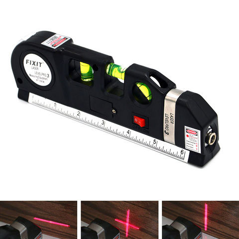 Laser Level Vertical Measure Line Tape Adjusted Multi-function Norm Ruler Horizontal Lasers Cross Lines Instrument With Tripod ► Photo 1/6