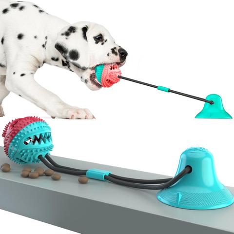 Molar Bite Interactive Dog Toy with Durable Rope and Suction Cup for Pulling/Chewing/Teeth Cleaning Self Playing Tog for Dogs ► Photo 1/6