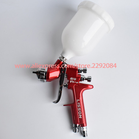 Buy Online Professional Spray Gun Gfg Red Hvlp Car Paint Gun 1 3mm Automotive Gravity Feed Painting Tools Alitools