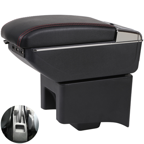 Armrest Box For Volkswagen Polo V Armrest Car Storage Container For Polo PU Leather 2009-2022 ► Photo 1/6