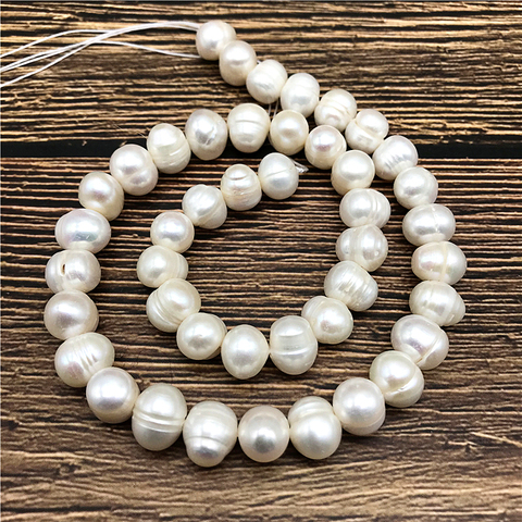 Natural Pearl Beads Freshwater White  Freshwater Pearls Making Jewelry -  Natural - Aliexpress