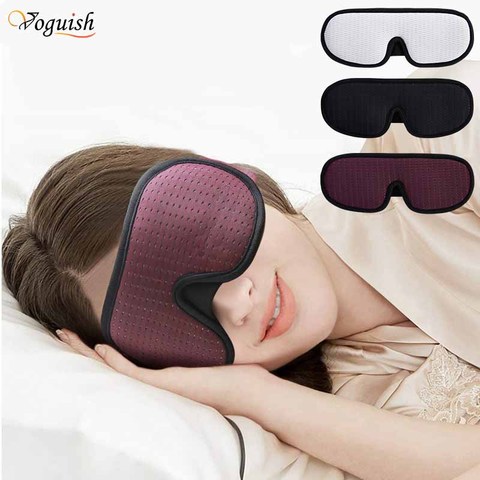 3D Sleeping Eye Mask Block Out Light Soft Padded Travel Shade Cover Rest Relax Sleeping Blindfold Eye Cover Sleep Mask Eyepatch ► Photo 1/6