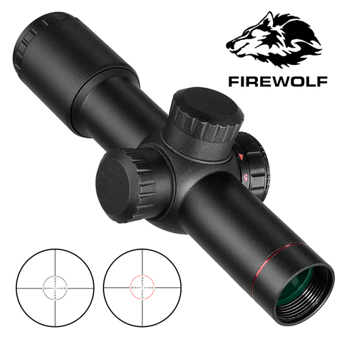 4.5x20 E Tactical Hunting Optics Sights Hunting Scopes Red Illumination Mil-Dot Riflescopes With Flip-open Lens Caps ► Photo 1/6