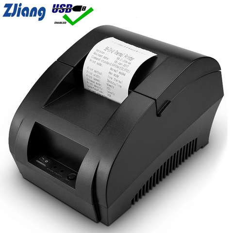 Zjiang POS Thermal Printer Mini 58mm USB POS Receipt Printer For Resaurant Supermarket Store Bill Check Machine EU US Plug ► Photo 1/6