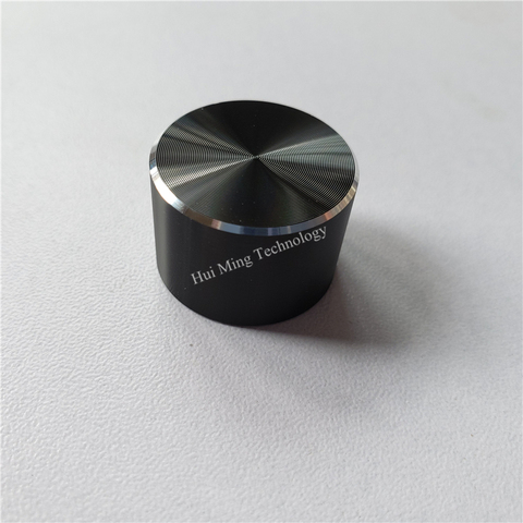 10pcs aluminum plastic cap knob potentiometer knob 22*15*6mm black D shaft O shaft amplifier volume adjustment aluminum knob ► Photo 1/6