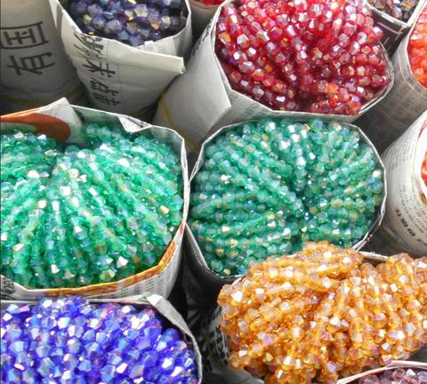 4mm 110pcs AB colors Bicone Loose Spacer Beads Glass Crystal Faceted Rondelle Bead for Jewelry making ► Photo 1/1