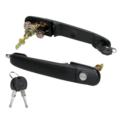 6N0837207C/D 2PCS FRONT LEFT RIGHT DOOR HANDLE WITH 2 SAME KEYS FOR POLO 6N 6N1 6N2 SHARAN SEAT ALHAMBRA GALAXY ► Photo 1/4