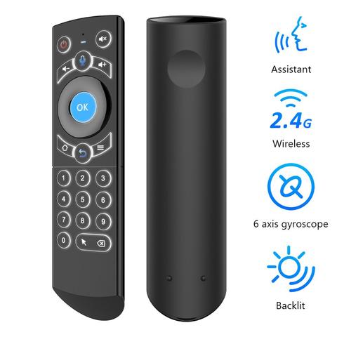 G21 Pro 2.4G Wireless Gyro IR Learning Voice Remote Control for X96 Mini H96 Max ► Photo 1/6