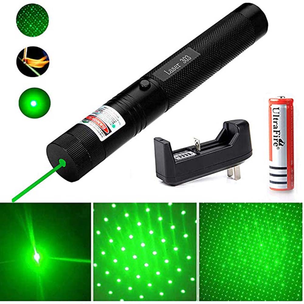 Mini Laserpointer Grün Licht Präsentation 532NM 303 Laserlicht sichtbarer stock 